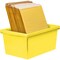 Storex Storage Bin, Plastic, Yellow, 2 PK 61484U06C - alternate 5